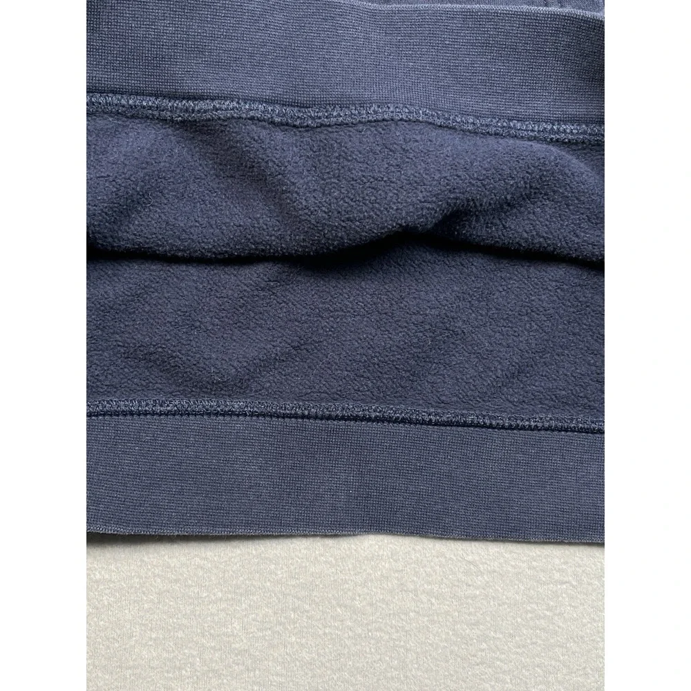 Vtg Michigan Wolverine Nike HoodieLarge Blue Spellout‎ Center Swoosh Stretch Y2K
